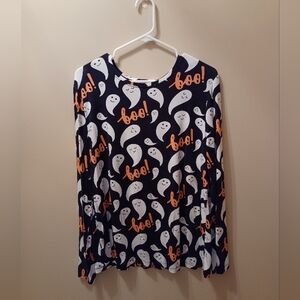 Women's Size XL Halloween Hybrid Ghost Long Sleeve Shirt